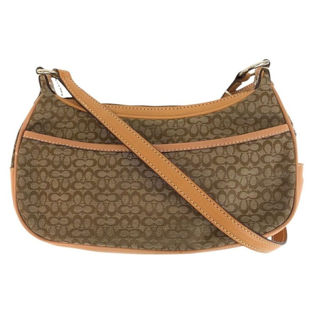 COACH Mini Signature Canvas Shoulder Bag